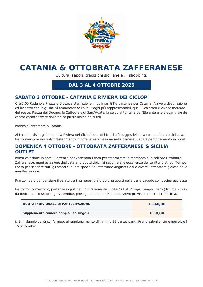Catania e Ottobrata Zafferanese